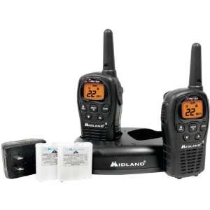 New   MIDLAND LXT500VP3 22 CHANNEL GMRS RADIO PAIR PACK WITH DROP IN 
