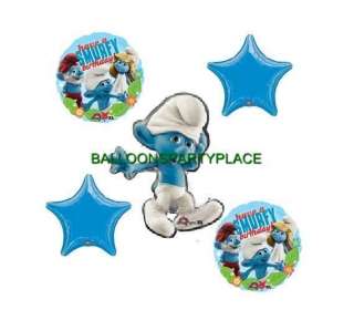 Smurfs BOY CLUMSY blue birthday party supplies jumbo mylar balloonS 