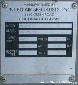 USEDUnited Air Specialists Dust Hog dust collector, mo  