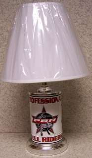 Table Lamp sports Professional Bull Riders NEW w/ shade  