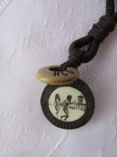 New Men Hollister HCO A&F Leather Necklace with Pendent  