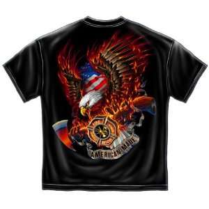   Fire Eagle American Made   Firefighter T Shirt