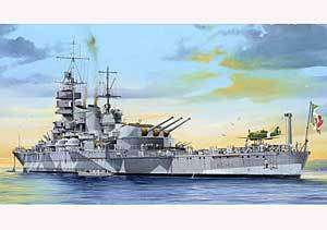350 Italian Navy Battleship RN Roma 27 plastic Model WWII War Ship 