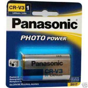 Panasonic CR V3 (2)AA 3V Photo Lithium Battery CRV3 NEW  