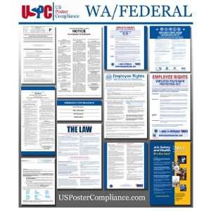  Washington WA and Federal all in one Labor Law Poster for 