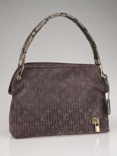 Louis Vuitton Limited Edition Amethyst Monogram Embossed Suede Wish 
