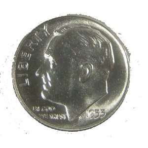  1953 Roosevelt Silver Dime   Uncirculated Sports 