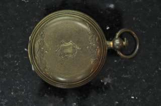   SIZE BRISTOL WATCH CO HUNTING CASE POCKET WATCH FOR PARTS OR REPAIRS