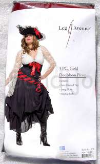 PLUS SIZE Womens 3 Pc PIRATE CAPTAINS MATE Costume!  