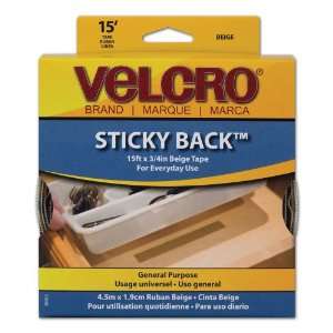Velcro Sticky Back Hook and Loop Fastener Tape with Dispenser, 0.75 