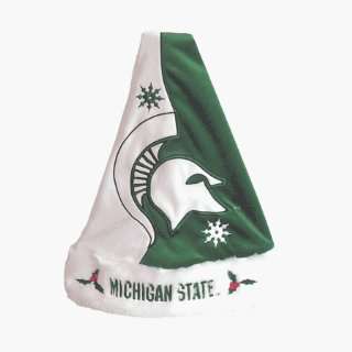 Michigan State Spartans Santa Claus Christmas Hat   NCAA College 