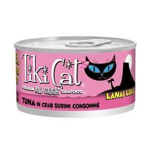  Tiki Cat Lanai Luau Tuna In Crab Surimi Consomme Canned 