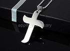 HZ3719 Male Style Stainless Steel Big Cross Necklace
