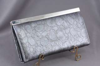 Portofino Metropolitan Silver Designer Clutch Purse  