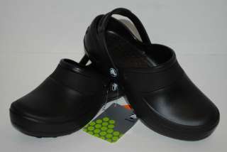 NEW NWT CROCS MERCY WORK WOMENS 7 8 9 10 BLACK comfort shoes  