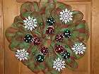 jingle bells christmas mesh wreath poly deco mesh wreaths for