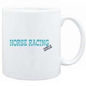 Mug White  Horse Racing GIRLS  Sports 