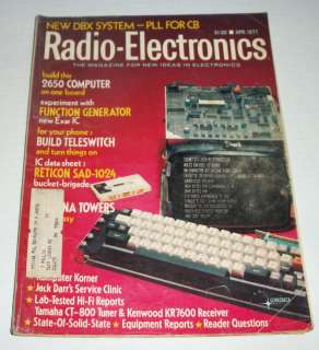 Apr 1977 Radio Electronics Yamaha CT 800 Tuner Kenwood  