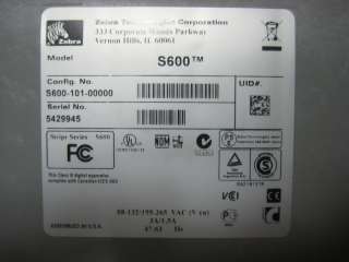 Zebra Stripe S600 POS Thermal Barcode Label Printer 760707066012 