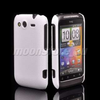 NEW HARD MESH CASE COVER HTC WILDFIRE S 2 G13 WHITE  