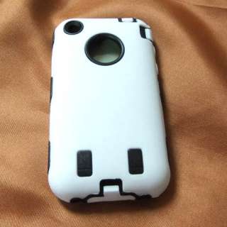 New White Shock Proof Hard Case Cover for iPhone 3 3G 3GS  