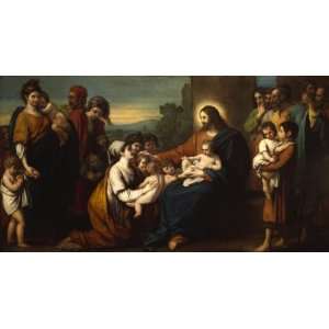   Benjamin West   24 x 12 inches   Christ Blessing Little Children Home