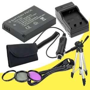   Mini HDMI Cable + Full Size 50 Tripod + 3 Piece Filter Kit for Canon