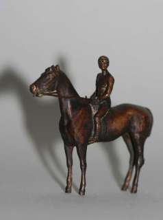 VIENNA BRONZE STATUE HORSE w. JOCKEY c. 1900  