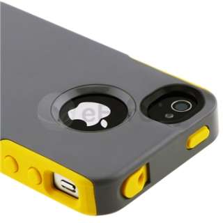 OTTERBOX COMMUTER CASES FOR iPHONE 4 & 4S GUNMETAL GREY / SUN YELLOW 
