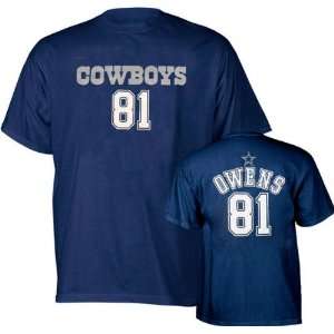  Terrell Owens Reebok Name and Number Dallas Cowboys T 