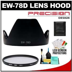  Precision Design EW 78D Hard Lens Hood & Hoya 72mm UV HMC Filter 