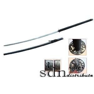   Huge Japanese Carbon Steel Nodachi Sword, Black