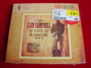 GLEN CAMPBELL   LIVE IN CONCERT   2008 CD NEW  