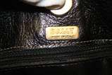 BALLY MADE IN ITALY LEATHER FADED BLACK BUCKET CHAIN TOTE BAG HANDBAG 