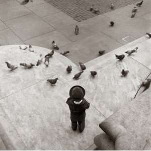  Boy and Pigeons, New York Public Library, Limited 