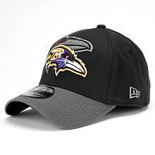 Mens New Era Baltimore Ravens Classic 39THIRTY® Black Structured 