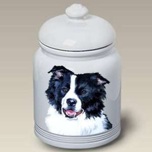  Border Collie Dog Cookie Jar by Barbara Van Vliet 