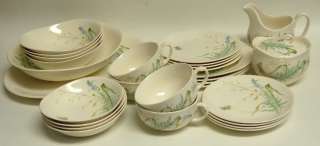 JOHNSON BROTHERS WILDFLOWER & BUTTERFLY 28 PC DISH SET  