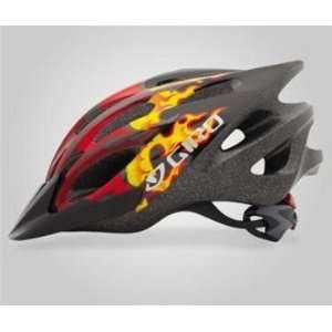 Giro Flume Kids Cycling Helmet  Red Black Dragon Flames  