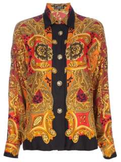 Gianni Versace Vintage Printed Silk Shirt   House Of Liza   farfetch 