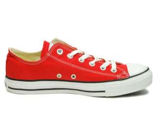   TAYLOR ALL STAR LOW TOP RED CANVAS WHITE BOTTOM M9696 ALL MEN  