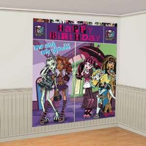  Lets Party By Amscan Monster High Wall Decorating Kit 