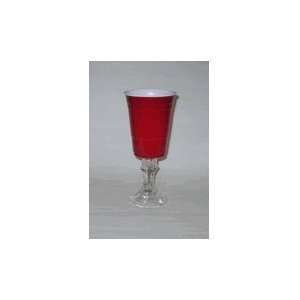  Set of 4 Redneck Red Solo Cup Wine Glass 