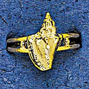 Mark Edwards 14K Gold Conch Shell Ring 