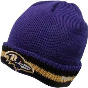  Reebok Baltimore Ravens Sideline Coaches Cuffed Knit Hat 