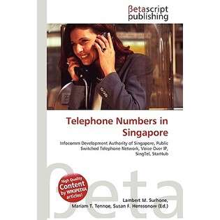 Betascript Publishing Telephone Numbers in Singapore by Surhone 