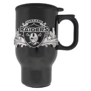  Oakland Raiders Black Travel Mug: Sports & Outdoors