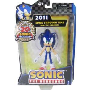 Sonic 20th Anniversary 5 Inch Through Time Action Figure 2011 Sonic 