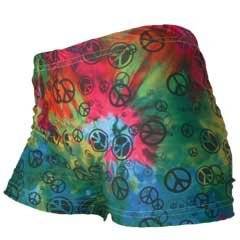 Gem Sports Tie Dye Peace Sign Volleyball Spandex   Sublimated 