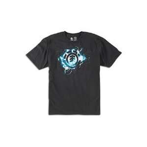  Element Galaxy T Shirt   Mens ( sz. L, Black/Cyan 